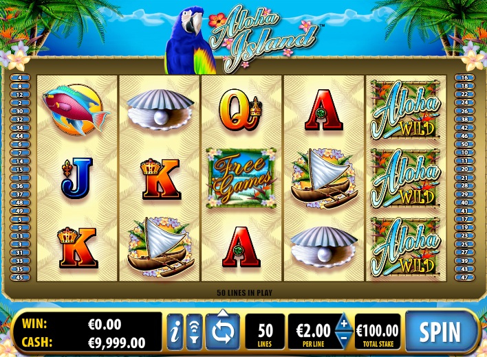Онлайн автомат «Aloha Island» — играйте на деньги в казино Spin City