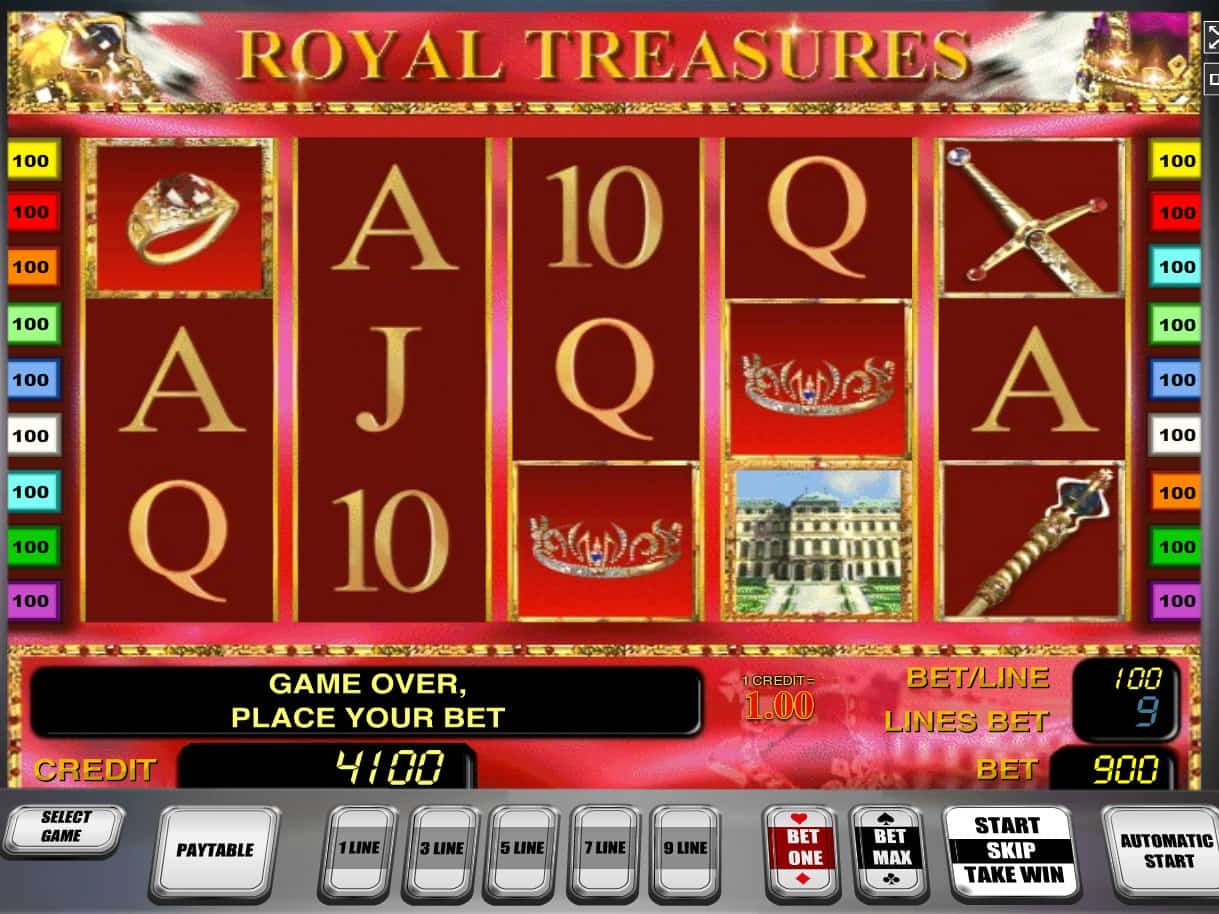 Игровой автомат «Royal Treasures» в казино Вулкан