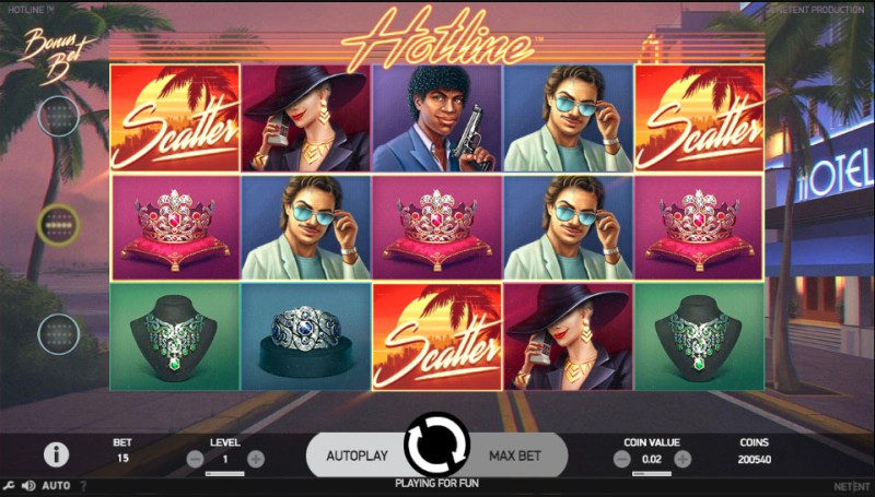 Игровой автомат «Hotline» в Vulcan казино