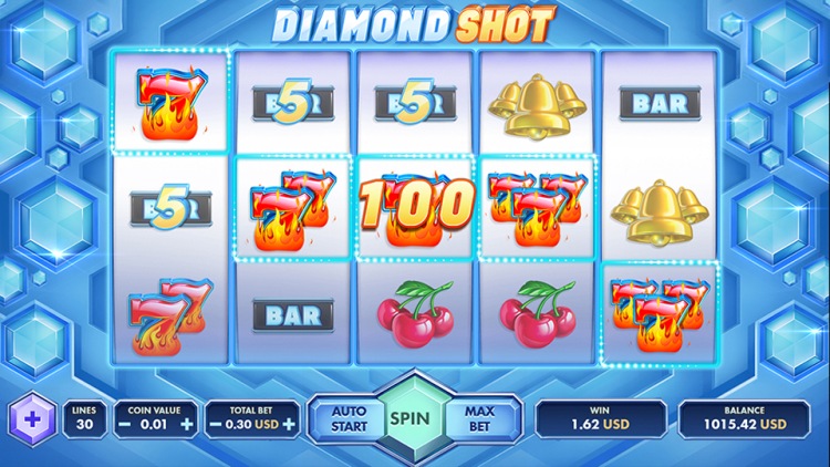 Игровой автомат «Diamond Shot» в клубе Вулкан Удачи
