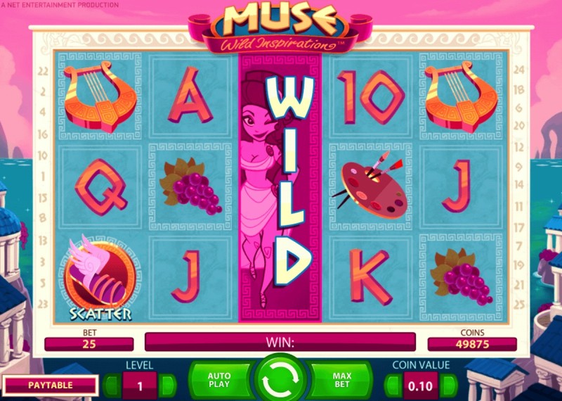 Игровой автомат «Muse» в казино Вулкан